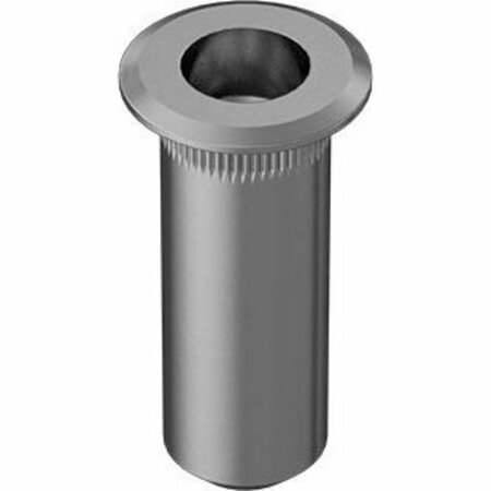BSC PREFERRED Zinc-Plated Heavy-Duty Rivet Nut Closed End 6-32 Interior Thread .020-.080 Material Thick, 25PK 98280A140